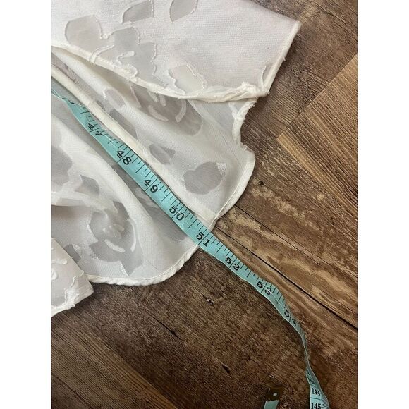 Vtg Victoria's Secret Long Front Slit Sheer Floral Sleeveless Nightgown S *Read - Picture 13 of 14